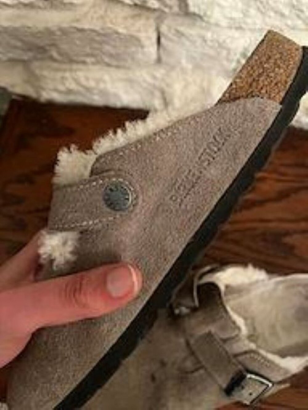 Birkenstock Boston Shearling Suede Leather Clogs in Size 39 Regular - Picture 7 of 8